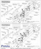 Instructions for Tamiya 6-speed gearbox page&nbsp;3.