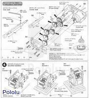 Instructions for Tamiya 6-speed gearbox page&nbsp;5.