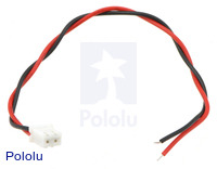 2-Pin Female JST XH-Style Cable (15cm)