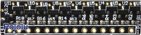 Elabguy LED-Rainbow-V1B 12-LED rainbow bar, bottom view.