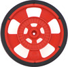 Solarbotics SW-R RED Servo Wheel with Encoder Stripes, Silicone Tire