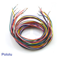 Wires with Pre-crimped Terminals 10-Piece Rainbow Assortment F-F 60"