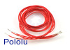Wires with Pre-crimped Terminals 5-Pack F-F 36" Red