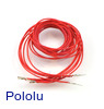 Wires with Pre-crimped Terminals 5-Pack M-F 36" Red