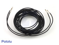 Wires with Pre-crimped Terminals 2-Pack F-F 60" Black