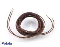 Wires with Pre-crimped Terminals 2-Pack F-F 60" Brown