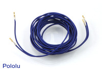 Wires with Pre-crimped Terminals 2-Pack F-F 60" Blue