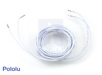 Wires with Pre-crimped Terminals 2-Pack F-F 60" White