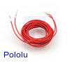 Wires with Pre-crimped Terminals 2-Pack M-F 60" Red