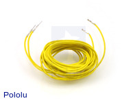 Wires with Pre-crimped Terminals 2-Pack M-F 60" Yellow