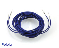 Wires with Pre-crimped Terminals 2-Pack M-M 60" Blue