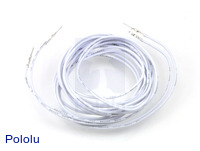 Wires with Pre-crimped Terminals 2-Pack M-M 60" White