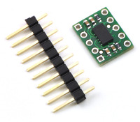MMA7361L/MMA7341L 3-axis accelerometer with included 10-pin 0.1" male header strip.