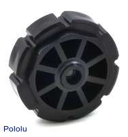 8-tooth plastic sprocket with Futaba servo hub.