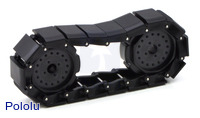 18-link chain of the rugged miniature tank tracks with 8-tooth sprocket pair.