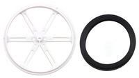 90×10mm wheel with tire removed.