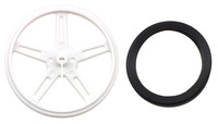 70×8mm wheel with tire removed.