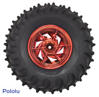 Dagu Wild Thumper wheel 120×60mm (metallic red) interior view.