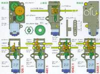 Tamiya 70110 4-Speed Crank-Axle Gearbox box back.