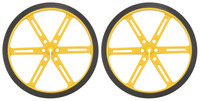 Pololu Wheel 90x10mm Pair - Yellow