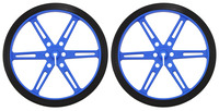Pololu Wheel 80x10mm Pair - Blue
