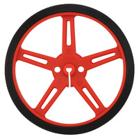 Pololu wheel 70×8mm – red.