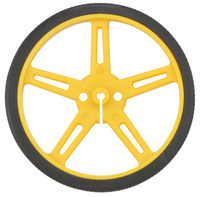 Pololu wheel 70×8mm – yellow.