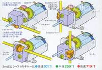 Tamiya 70103 Universal Gearbox box back.
