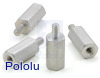 Aluminum Standoff: 3/8" Length, 2-56 Thread, M-F (4-Pack)