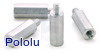 Aluminum Standoff: 1/2" Length, 4-40 Thread, M-F (4-Pack)