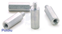 Aluminum Standoff: 1/2" Length, 4-40 Thread, M-F (4-Pack)