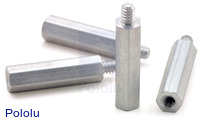 Aluminum Standoff: 3/4" Length, 4-40 Thread, M-F (4-Pack)