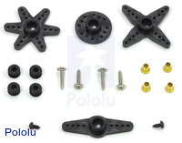 Included hardware for the mini high-speed digital servo GD-9257 (might vary).