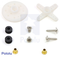 Power HD mini servo HD-1711MG/HD-1705MG included hardware (might vary).