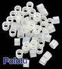 Nylon Spacer: 4mm Length, 5mm OD, 3.3mm ID (50-Pack)