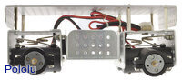 Side view of Dagu Wild Thumper 4WD chassis (silver version).