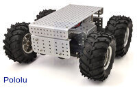Dagu Wild Thumper 4WD all-terrain chassis, silver.