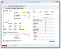 Status tab in the Pololu Simple Motor Control Center.