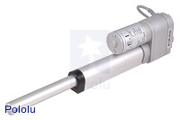 Concentric linear actuator with feedback, 4" Stroke (LACT4P), shaft fully extended.