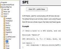 The mbed Library provides an easy-to-use API.