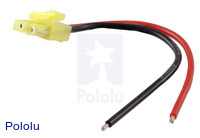Mini Tamiya Plug with 10cm Leads, Female
