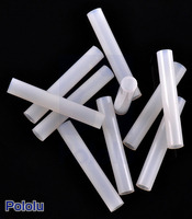 Nylon Spacer: 25mm Length, 4mm OD, 2.7mm ID (10-Pack)