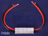 Male and female Tamiya plugs connected.