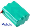Rechargeable NiMH Battery Pack: 7.2 V, 900 mAh, 3x2 AAA Cells, JR Connector