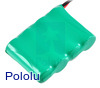 Rechargeable NiMH Battery Pack: 4.8 V, 350 mAh, 4x1 2/3-AAA Cells, JR Connector