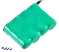 Rechargeable NiMH Battery Pack: 4.8 V, 350 mAh, 4x1 2/3-AAA Cells, JR Connector