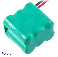 Rechargeable NiMH Battery Pack: 7.2 V, 350 mAh, 3x2 2/3-AAA Cells, JR Connector