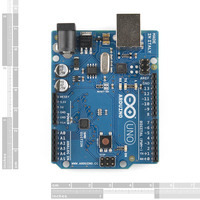 Arduino Uno SMD edition, top view.