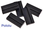 0.1" (2.54mm) Crimp Connector Housing: 2x12-Pin 5-Pack