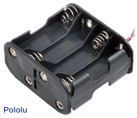 8-AA Battery Holder, Back-to-Back
